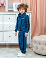 418-381ВМС Комплект для мальчика (брюки и джемпер) синий "мальчики-Animals"